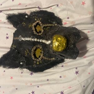 Black wolf therian mask